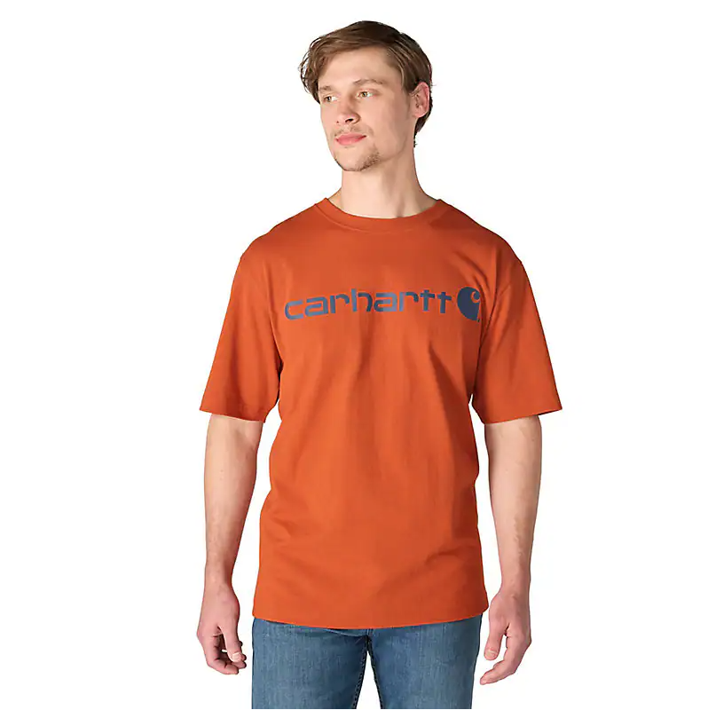 K195 Loose Logo T-Shirt- Homestead Red/ Deep Ocean