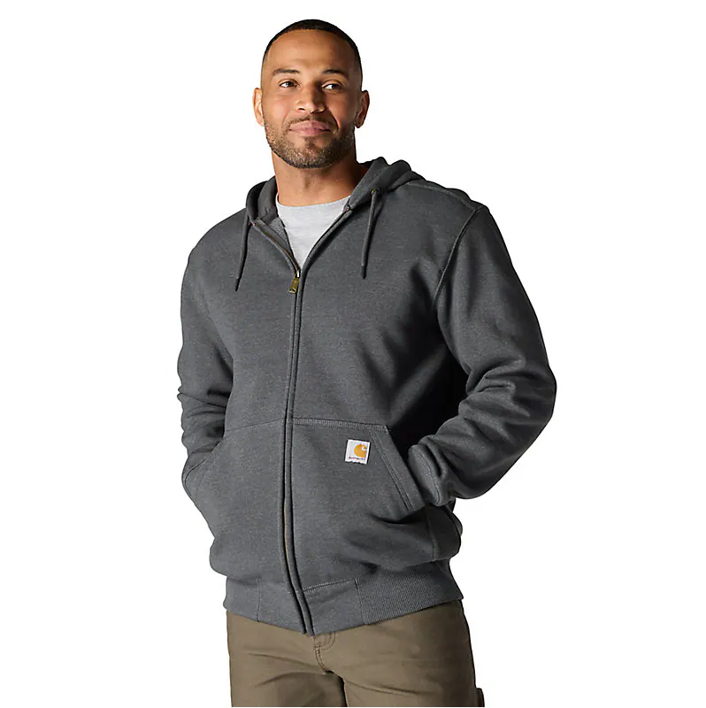 Rain Defender® Loose Fit Heavyweight Full-Zip Sweatshirt - Carbon Heather