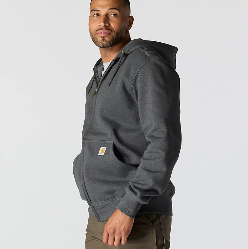 Rain Defender® Loose Fit Heavyweight Full-Zip Sweatshirt - Carbon Heather