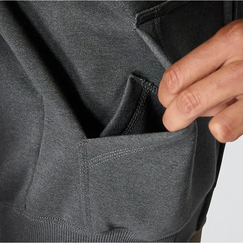 Rain Defender® Loose Fit Heavyweight Full-Zip Sweatshirt - Carbon Heather