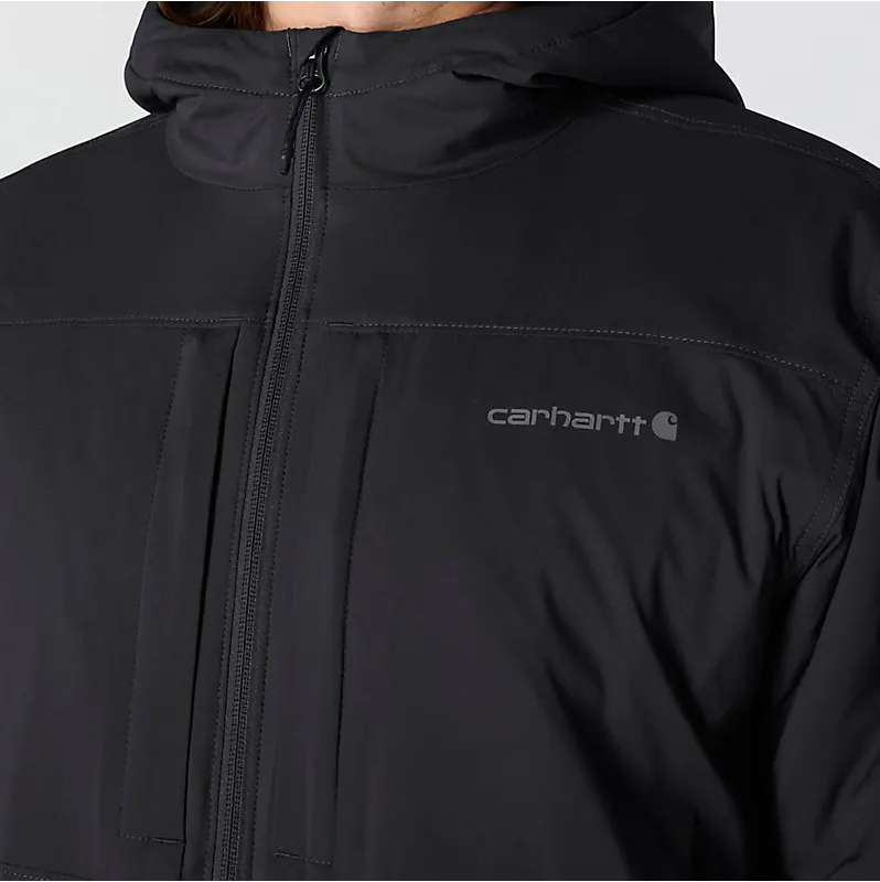 Rugged Flex® Relaxed Fit Lightweight Stretch Insulated Jacket - 3 Warmest Rating - Black