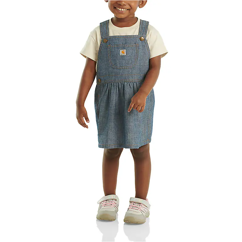 Infant/Toddler Denim Chambray Jumper - Denim Medium Wash