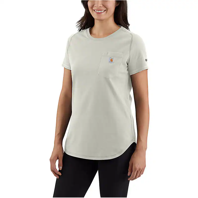 Women's Force Relaxed Fit Midweight Pocket T-Shirt - Malt