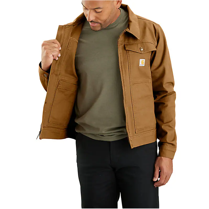 Rugged Flex® Relaxed Fit Duck Jacket - 1 Warm Rating - Carhartt Brown