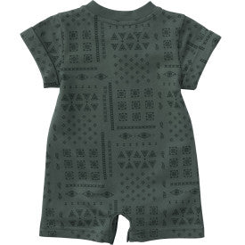 Infant Short Sleeve French Terry Romper - Laurel Wreath