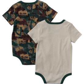 Infant Short-Sleeve Construction 2 Pc.Bodysuit - Sand