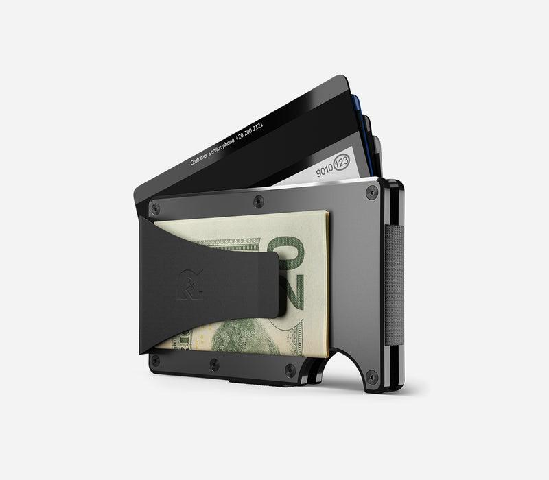 Gunmetal | Aluminum Minimalist Wallet - Money Clip - Purpose-Built / Home of the Trades