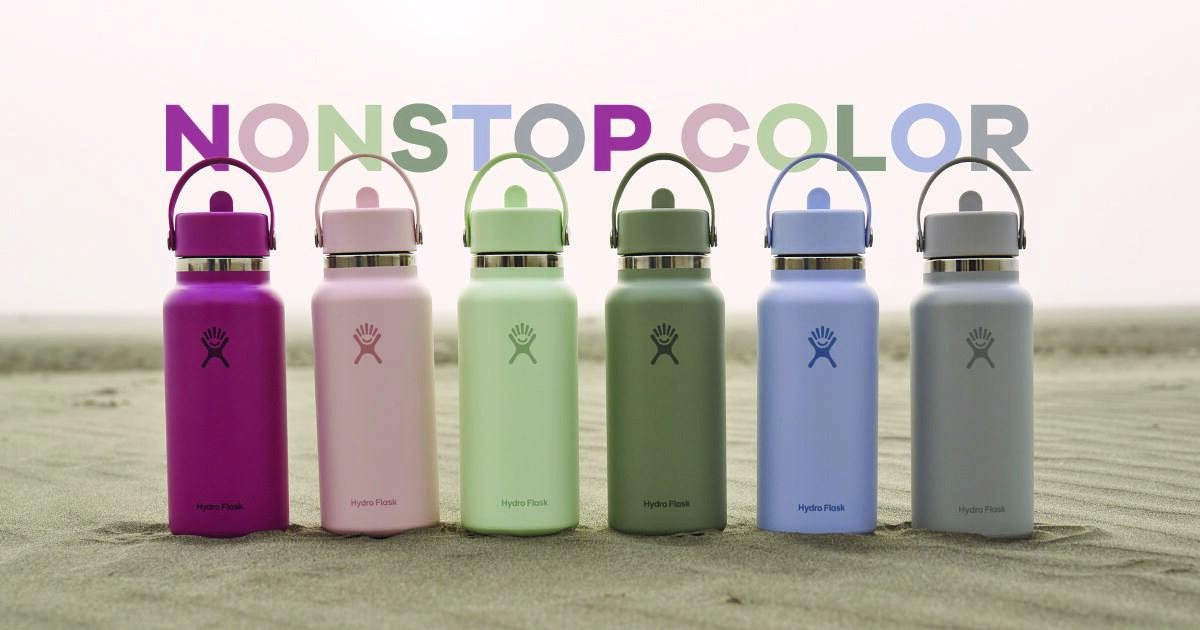 Hydro Flask bottles full color range