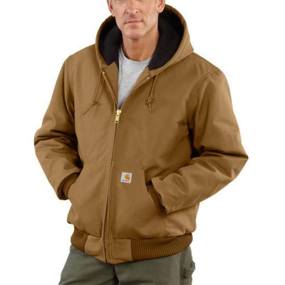 Flannel-Lined Active Jac J140 - Loose Fit - Firm Duck - 3 Warmest Rating - Carhartt Brown