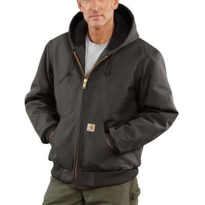 Flannel-Lined Active Jac J140 - Loose Fit - Firm Duck - 3 Warmest Rating - Gravel