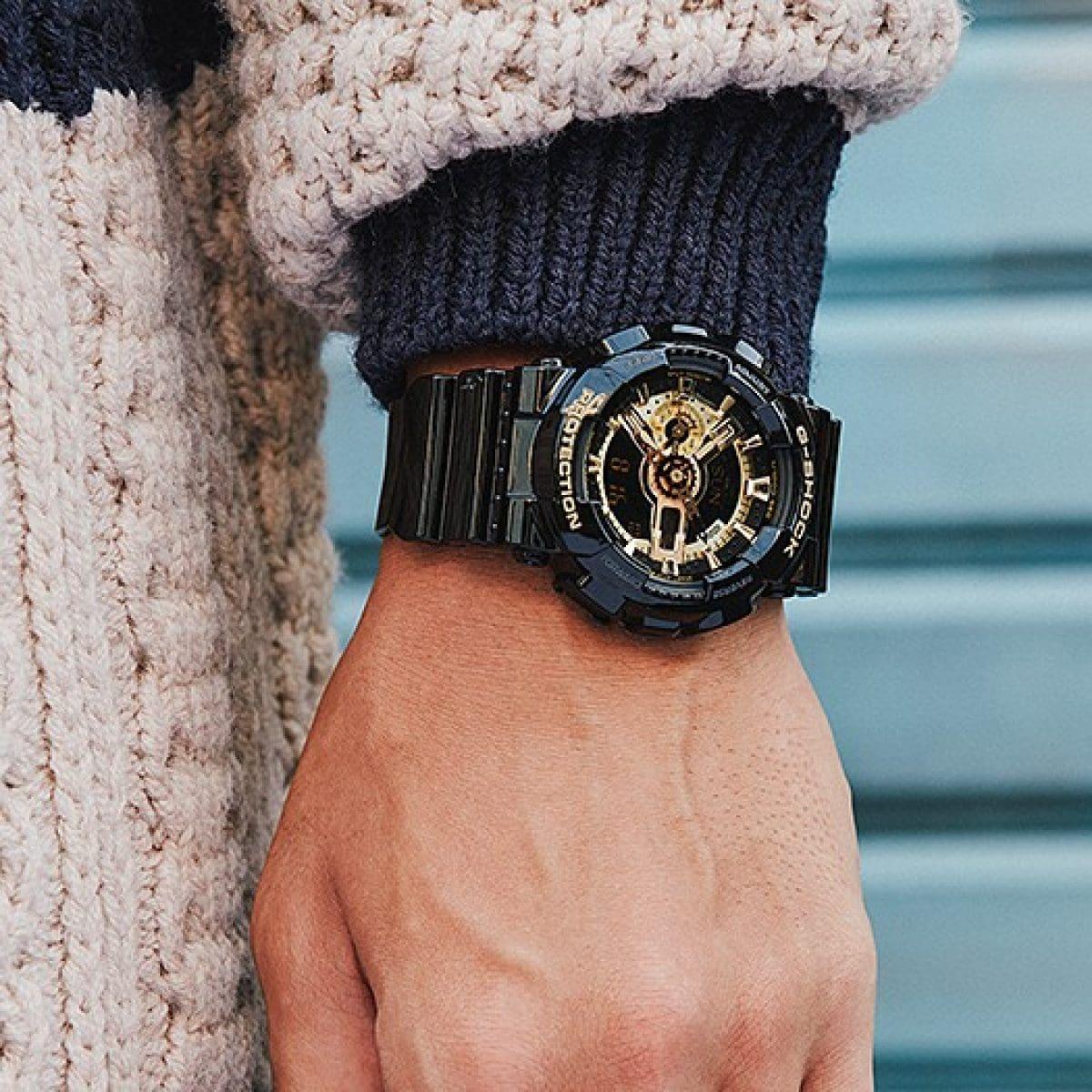 GA-110 Series Watch GA110GB-1A - Black and Gold - Purpose-Built / Home of the Trades