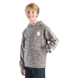 Youth  Long-Sleeve Camo Graphic Sweatshirt - Duck Grey Camo