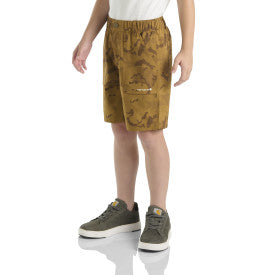 Youth Carhartt LWD Camo Short - Carhartt Brown