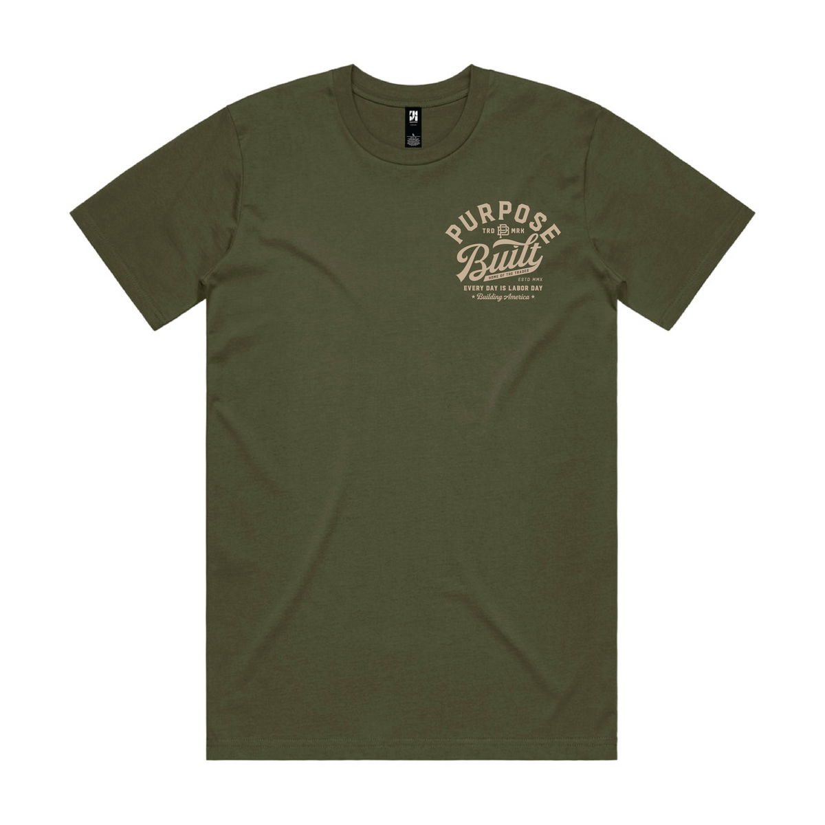 Script Interlock Tee, Army