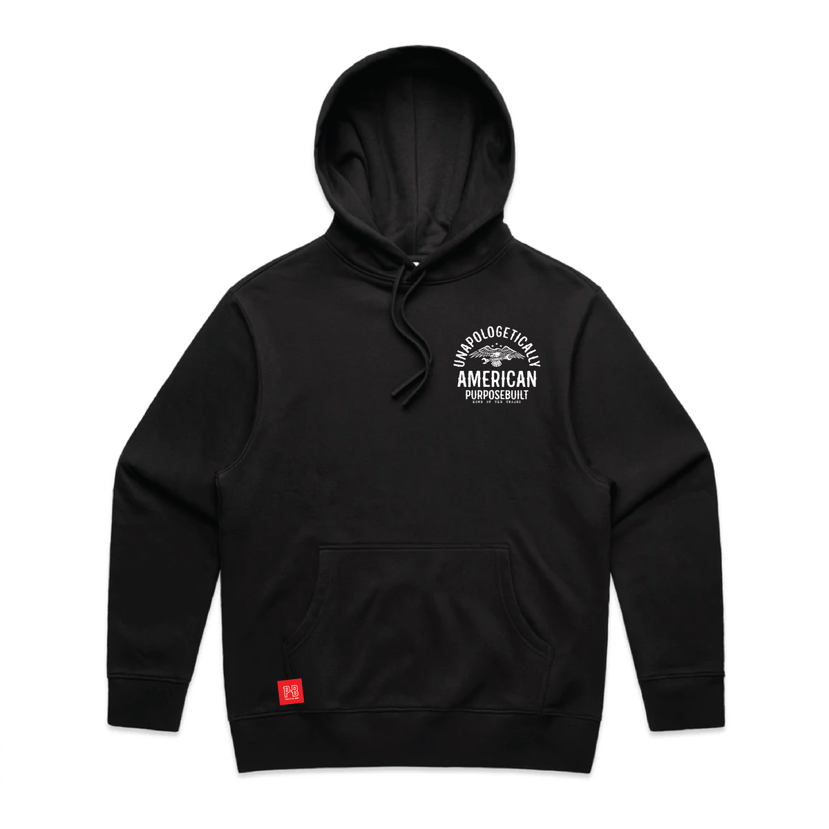 Unapologetically America Hoodie, Black