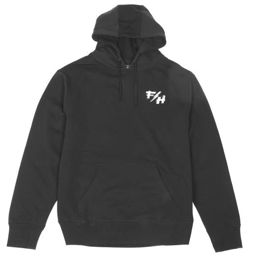 Fray Hooded Pullover - Black