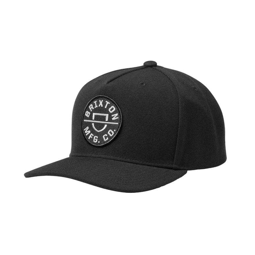 Crest Snapback- Black