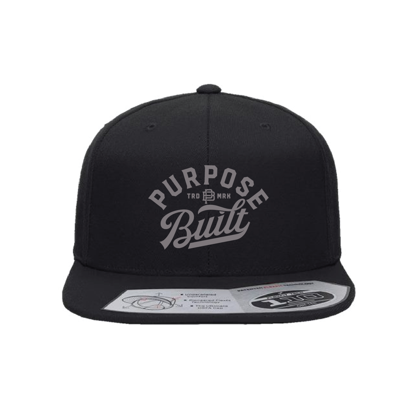 The Script Flexfit Snapback, Black