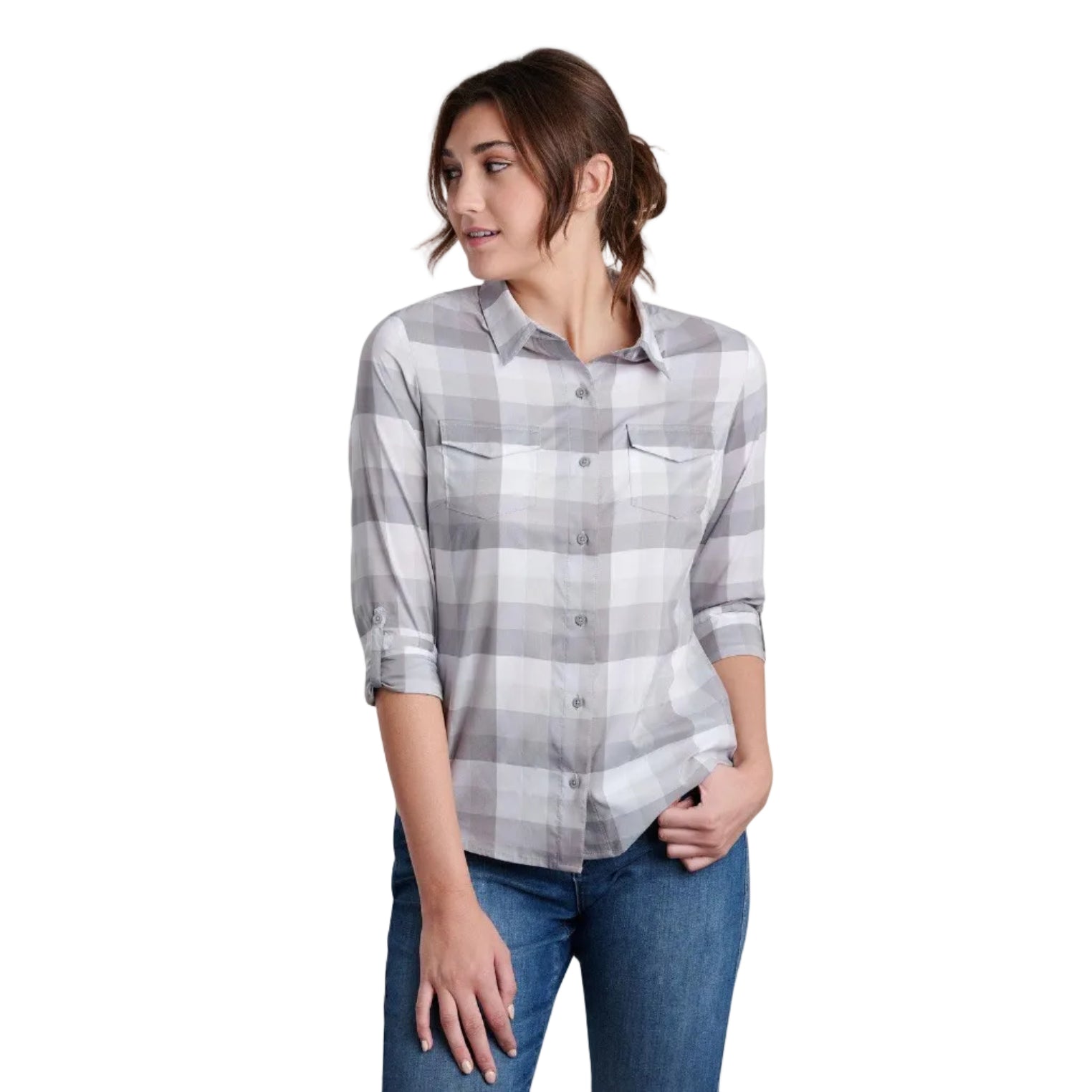Women's Kamp Long Sleeve Flannel - Slate - Purpose-Built / Home of the Trades