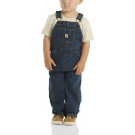Loose Fit Denim Bib Overall - Denim Medium Wash