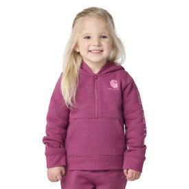 Infant/Toddler Long-Sleeve Half-Zip Sweatshirt - Rose Quartz